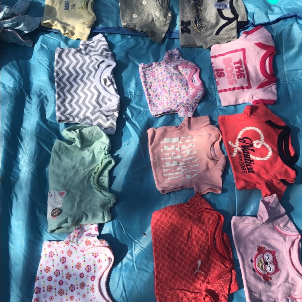 0/3 baby girl onesies